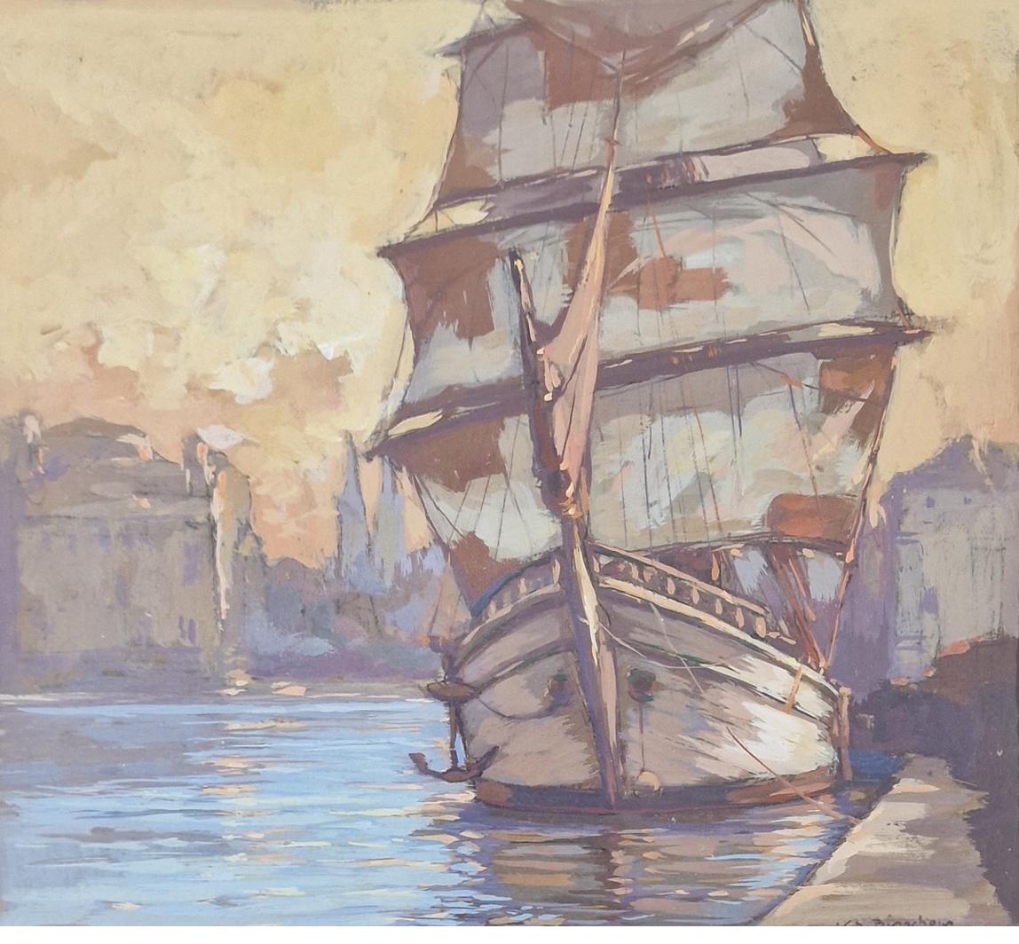 Charles Bisschops — Voilier au port