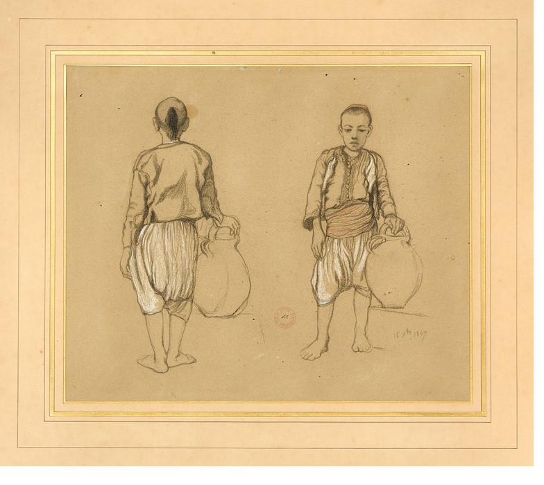 Eugène Fromentin — Deux études de porteur d'eau