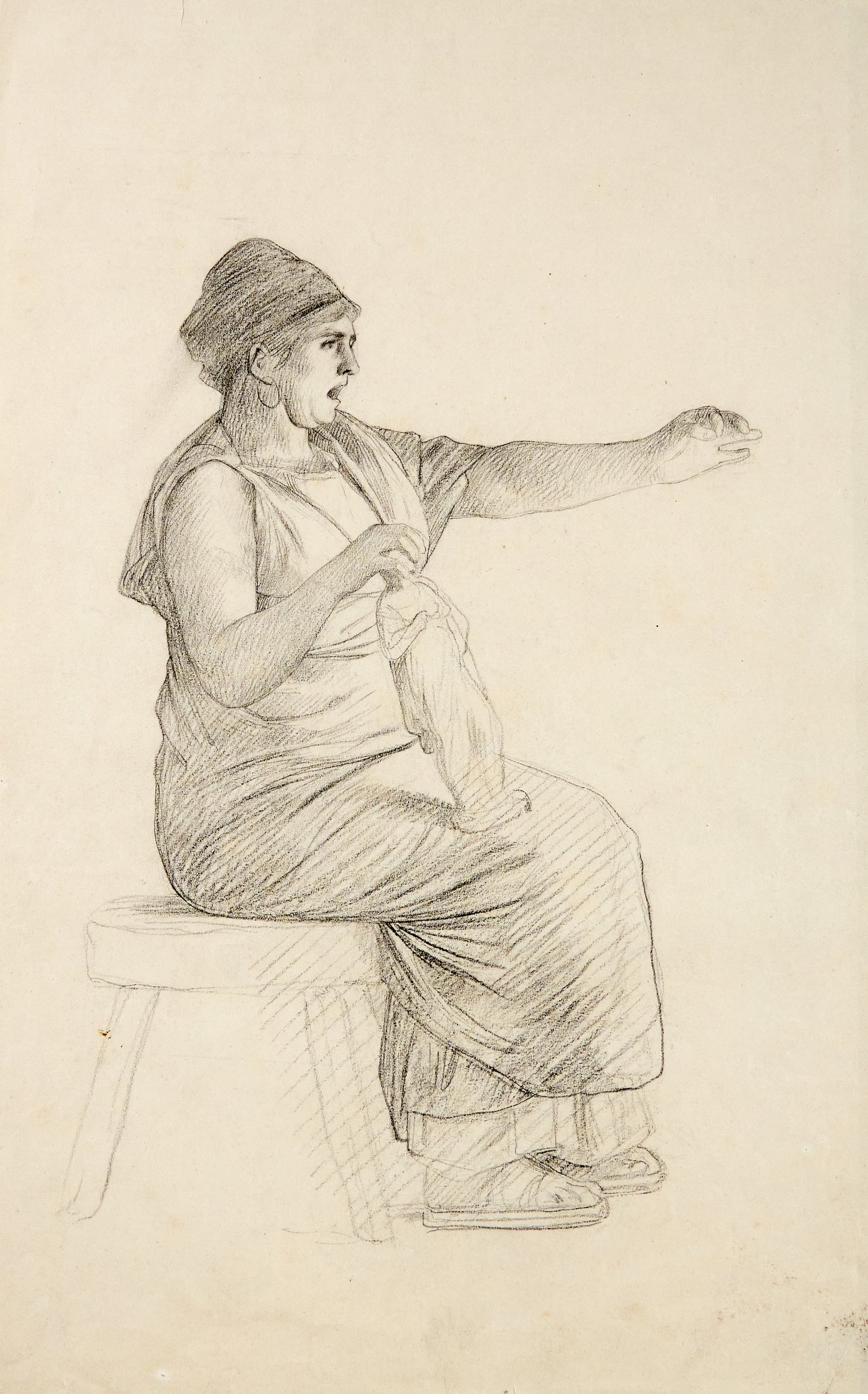 Jean-Léon Gérôme — Romaine assise