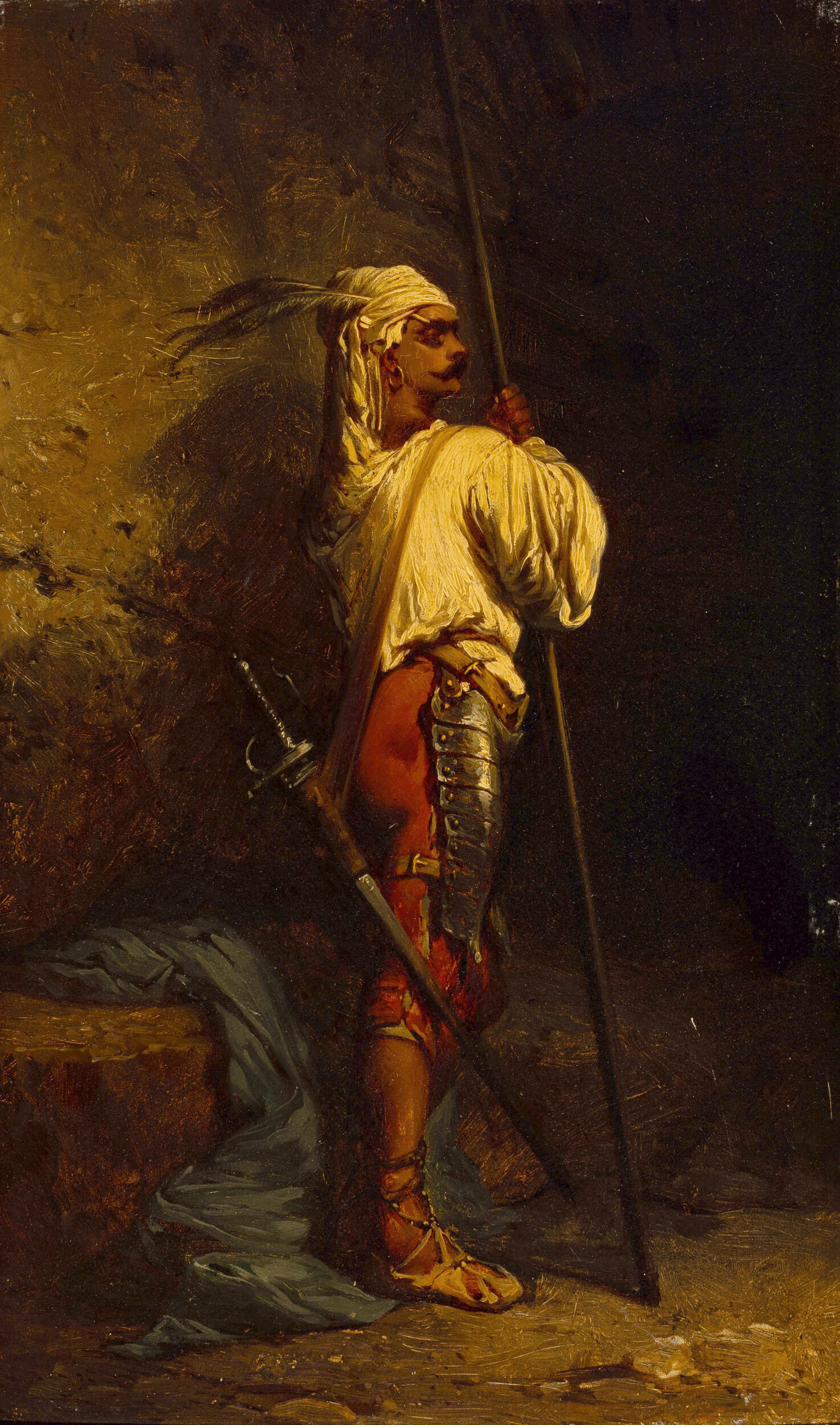 Jean-Adrien Guignet — Sentinelle à l'entrée d'une caverne, dit « La Vedette »