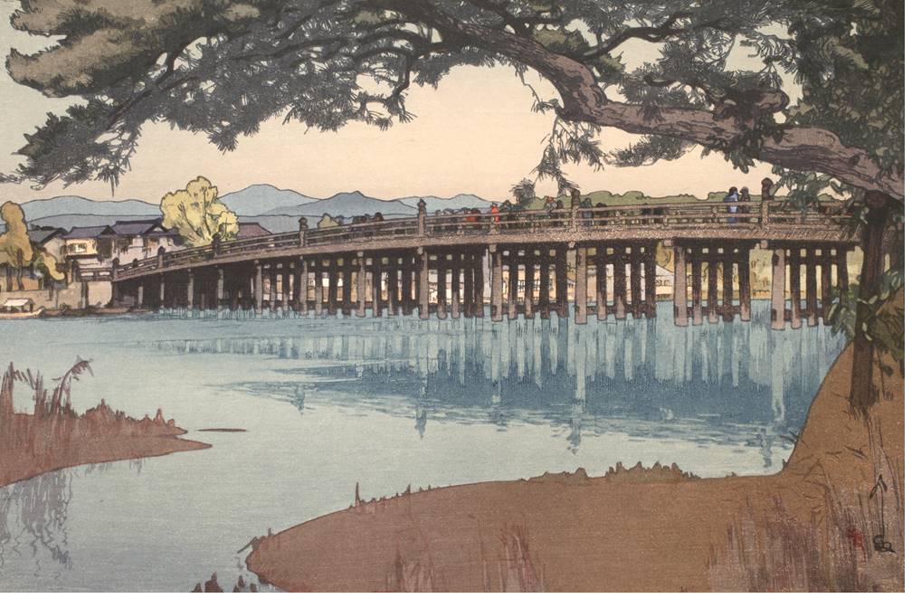 Yoshida Hiroshi — Le Pont de Seta (Seta no Karahashi)