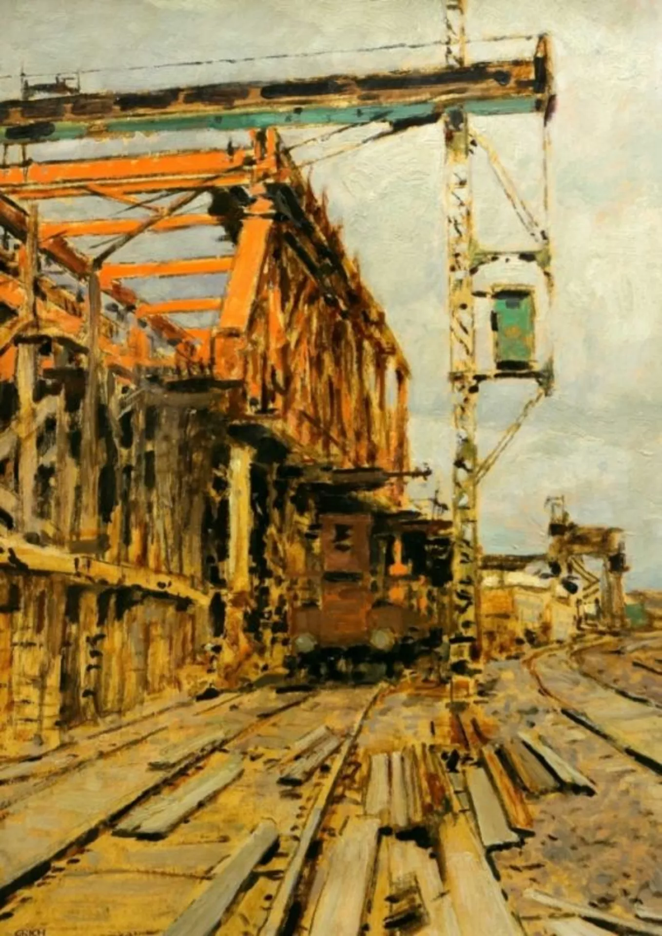Erich Kips — Construction d'un pont à Berlin (Brückenbau in Berlin)