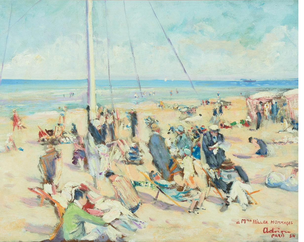 Lucien Adrion — Plage à Deauville